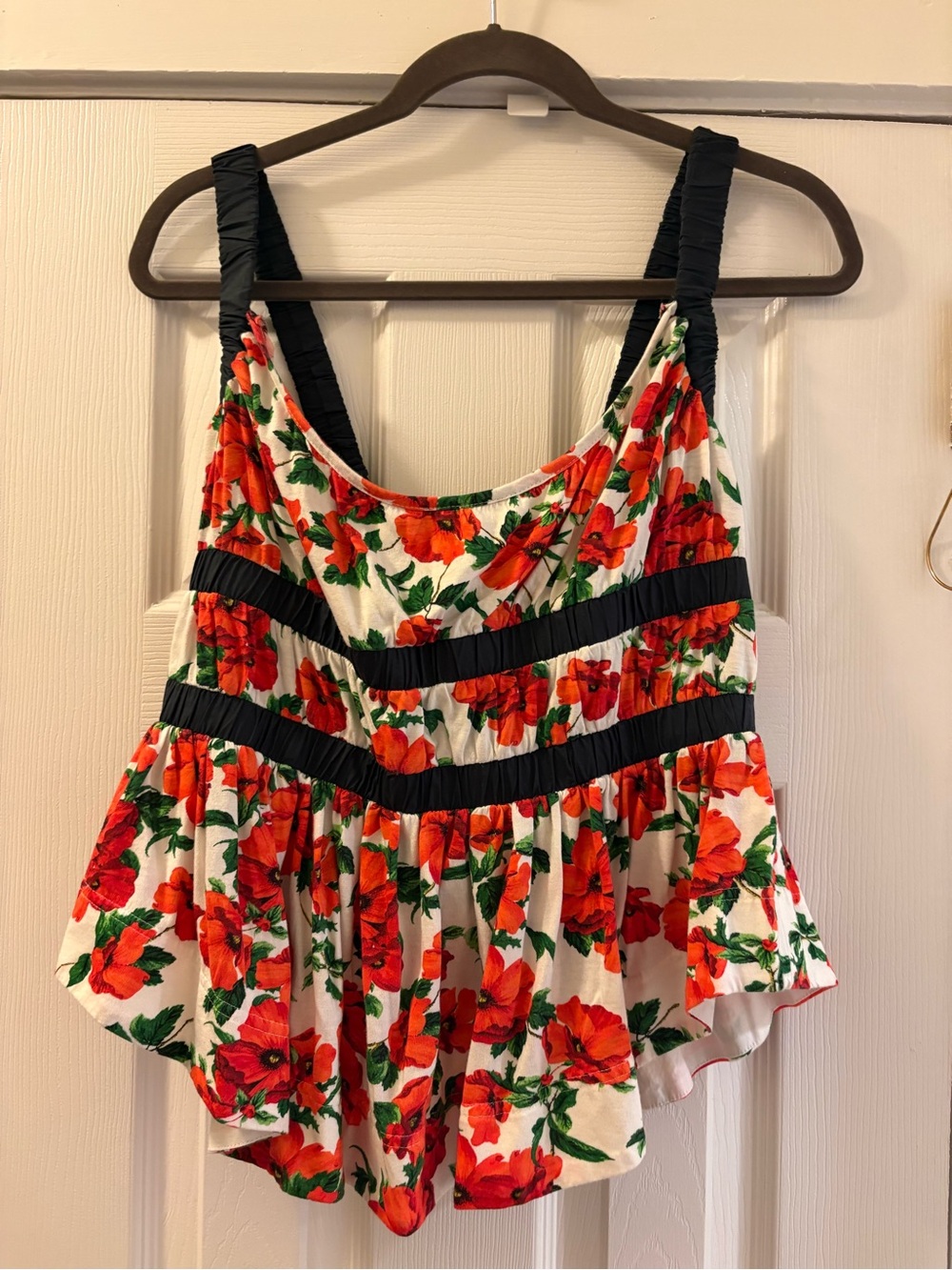 Maeve Ditali open back tank/Anthropologie